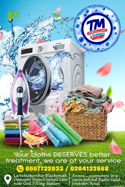 Laundry Flyer Design design flyer flyer design graphic design