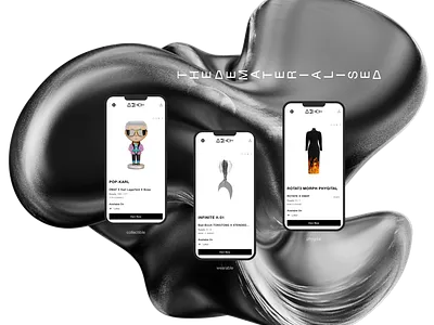 The dematerialized - digital fashion e-commerce UI/UX design branding digital fashion e commerce minimalism minimalistic nft redesign shop ui uiux uxui web3