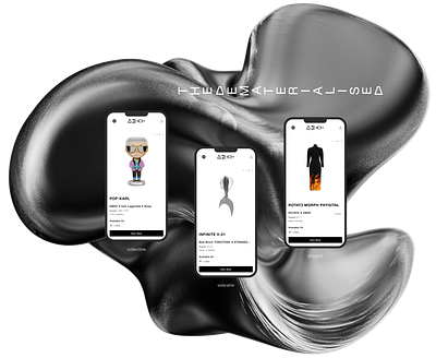 The dematerialized - digital fashion e-commerce UI/UX design branding digital fashion e commerce minimalism minimalistic nft redesign shop ui uiux uxui web3