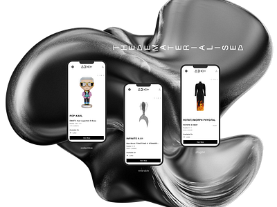 The dematerialized - digital fashion e-commerce UI/UX design branding digital fashion e commerce minimalism minimalistic nft redesign shop ui uiux uxui web3