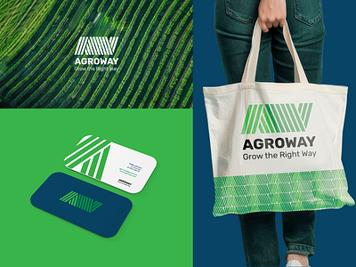 AGROWAY agriculture agro branding concept creative design graphic design logo simple symbol