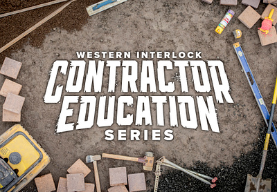 Western Interlock Contractor Education Series Graphic graphic design logo typography