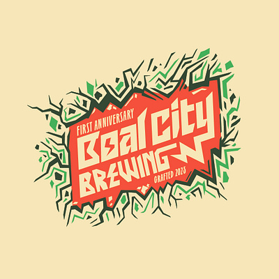 Boal City Brewing Logo brewery brewing custom lettering design electric graphic hand drawn hand lettering illustration lettering logo logo design t shirt design type typography vector wordmark