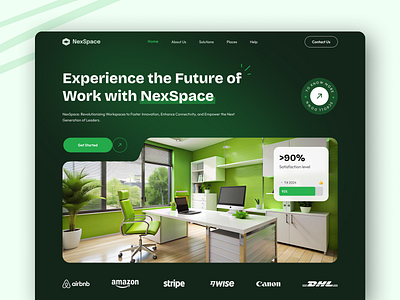 Future Workspace Website Landing Page Design