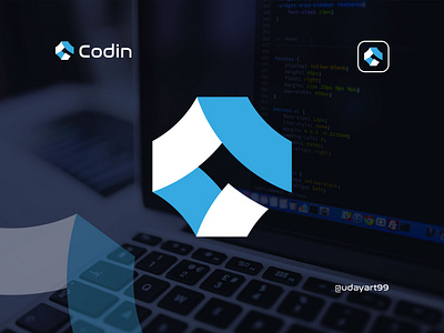 C Software Development Company Logo Design. blockchain brand c logo coding icon it lettering logo minimalist modern tech web design web development