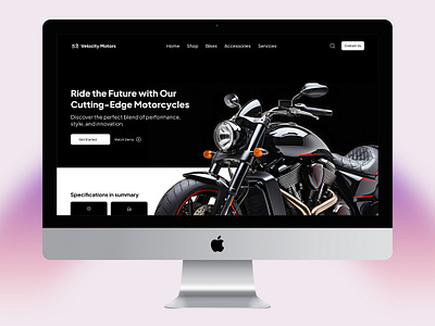 Motorcycle Website Design bike design designer motor product design product designer ui ui design ui designer uiux uiux design uiux designer user experience user interface ux ux design ux designer web dsesign website