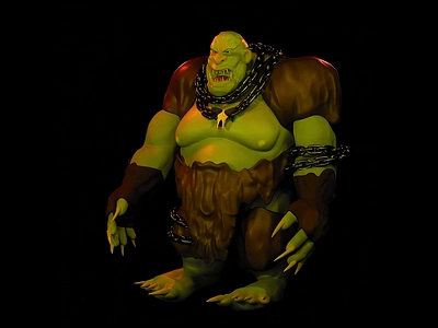 My work is Orc ! 3d 3d illustration 3d model 3d orc 3d ork 3dmodeling blender orc ork