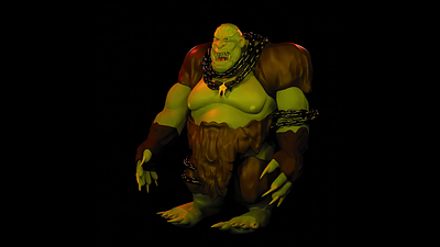 My work is Orc ! 3d 3d illustration 3d model 3d orc 3d ork 3dmodeling blender orc ork