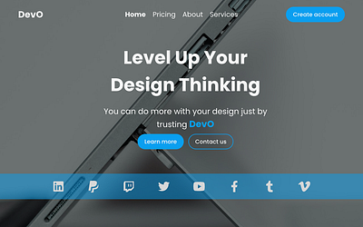 DevO Saas Homepage ui