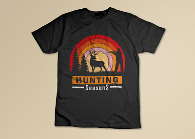 Hunting T-shirt design best design branding custom custom t shirt design deer design forest graphic design hunting hunting t shirt hunting t shirt design illustration summer t shirt t shirt design