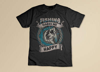 Fishing T-shirt design best design black shirt branding custom custom t shirt design design fishing fishing lover fishing lover t shirt fishing t shirt design graphic design happy fishing illustration t shirt t shirt design