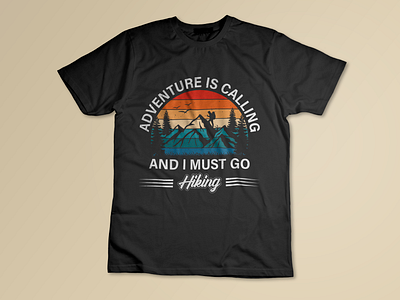 Hiking T-shirt design adventire t shirt adventure adventure t shirt design best design branding custom custom t shirt design design forest graphic design hiking hiking lover hiking t shirt design illustration mountain t shirt t shirt design