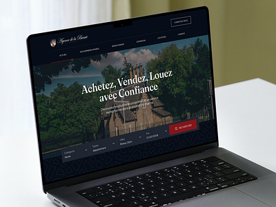 Real estate agency website dark dark mode real estate ui ux web design website