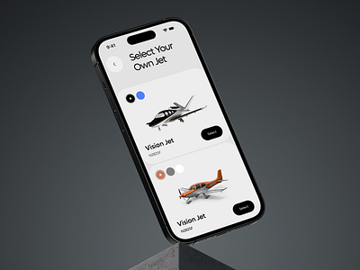 Vision Jet - Plane Configurator SaaS ai app business confugurator crm custom dashboard design interface jet mobile plane product saas software ui ux