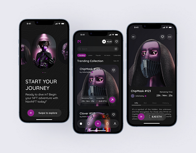 NFT App - NaviNFT nft uiux design