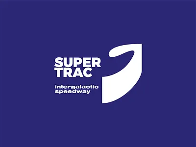 Supertrac 5 badge branding f1 logo minimalist modern race track racer racing