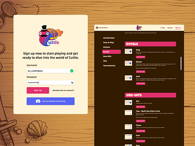 Cuttle.Cards Brand & Onboarding gaming gaming platform ui ux web design website