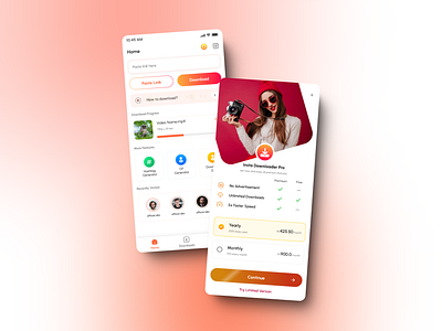 Insta Story Saver UI graphic design home design insta premium story saver ui