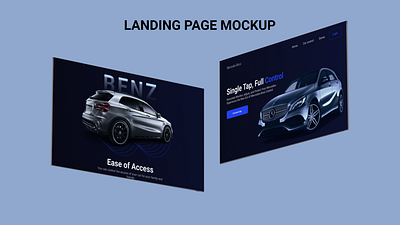 Mercedes Car Control landing page design 3d branding daily ui graphic design illustration logo motion graphics ui