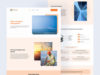 Solar Panel Web Design branding figma landing page landingpage solar solar panel ui ui design uiux user interface web design