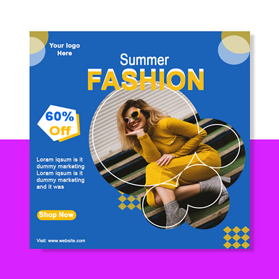 Summer Fashion Social media post design. design facebook post design fb post design graphic design instagram post design instagram post designer post designer social media post design ui