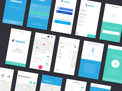 Ridesafe - App UI & UX design app design digital product product design ui