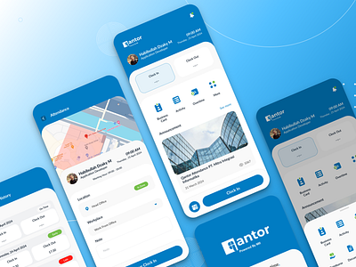 Qantor App Redesign Concept attendance attendance app design mobile mobile ui ui ux