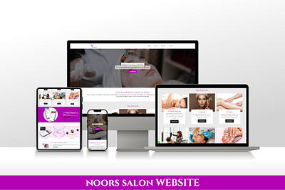 Noors Salon 3d animation branding graphic design logo motion graphics ui