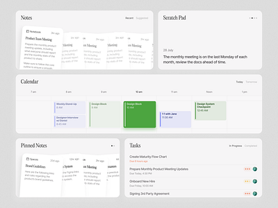 Productivity Cards Design app design branding calendar design card card design clean design light mode minimal minimalist notebook design notes design productivity app productivity design todo todo app todo design ui ux web design