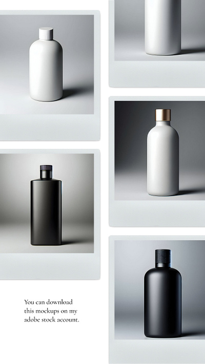 3D Bottle Mockup 3d bottle mockup branding graphic design