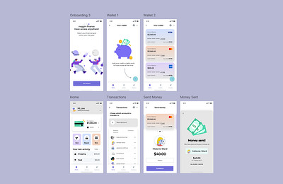 noggin finance blush figma mobile ui ux