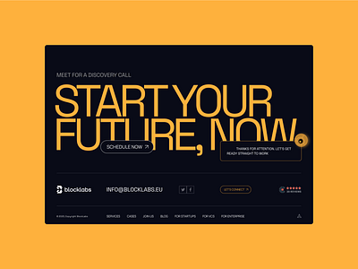 Structured web3-agency footer design 2024 bright web web3