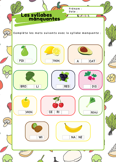 Ressources pédagogiques #school #education arty canva design fruit graphic design illustration maternelle primaire pédagogie ressources pédagogique école