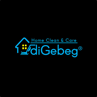 diGebeg - home clean & care branding care clean design graphic design home identity illustration illustrator logo ui vector