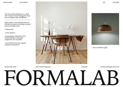 Formalab — Website & Branding animation branding design ecommerce furniture graphic design interior design studio ui website