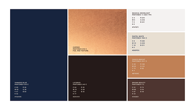 Brand Design and Strategic Positioning - LouxLeather blue and copper brand color palette brand colors brand creation firm brand development branding branding agency branding solutions colors copper design elegance graphic design high end identity colors logo palette premium sophistication visual identity palette