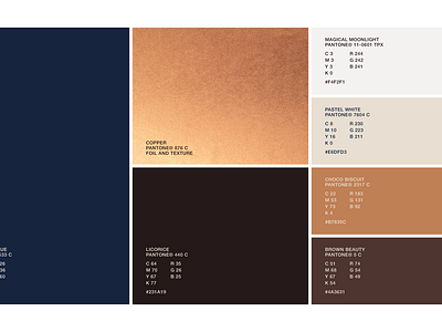 Brand Design and Strategic Positioning - LouxLeather blue and copper brand color palette brand colors brand creation firm brand development branding branding agency branding solutions colors copper design elegance graphic design high end identity colors logo palette premium sophistication visual identity palette