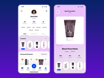 Topshelf Improvements app cosmetics ios makeup mobile product ui ux