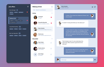 HR Messenger dailyui ui