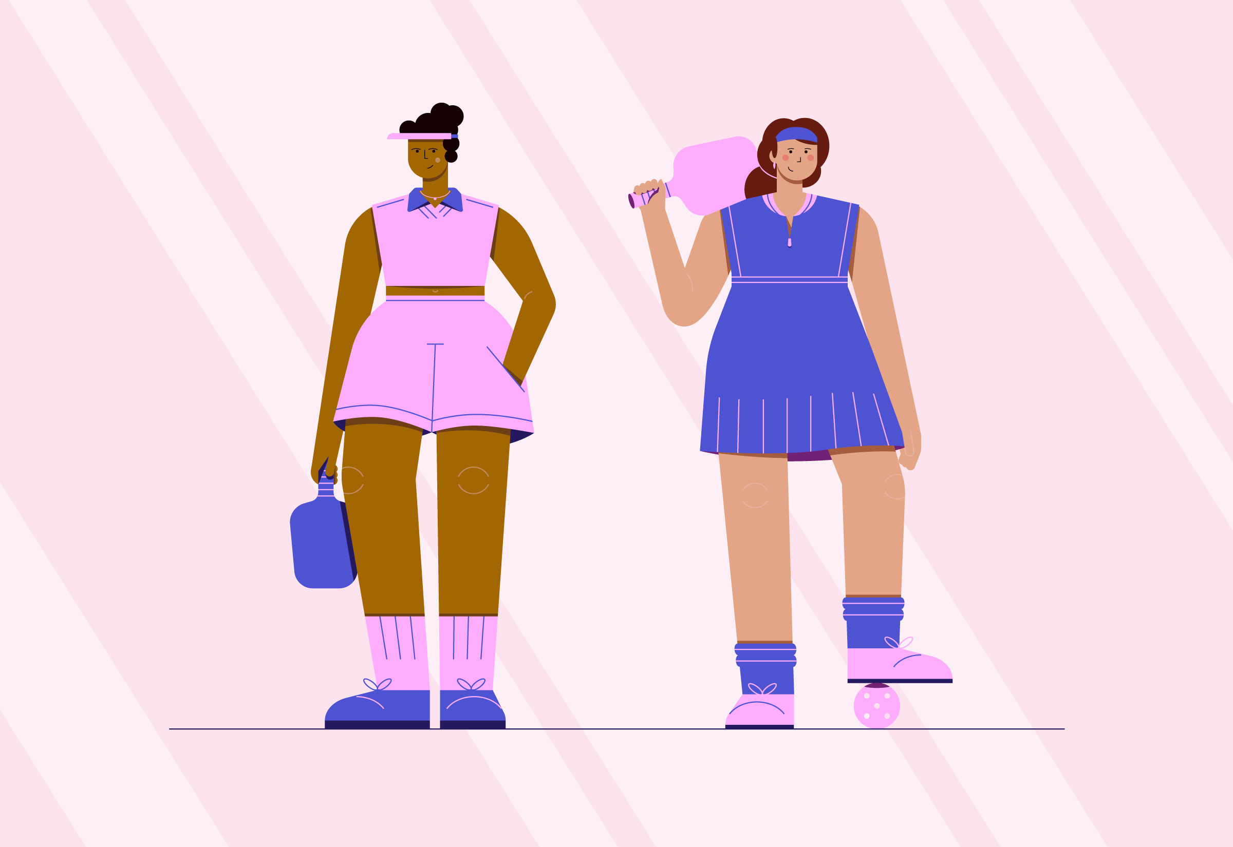 Pickleball Illustration character graphic design illustration vector