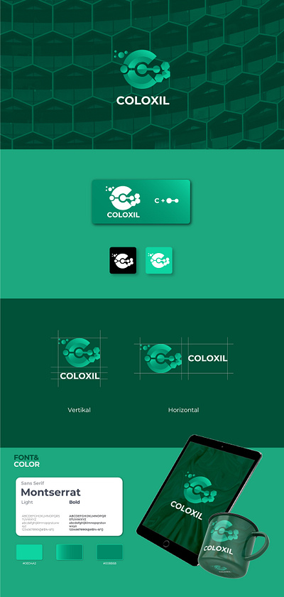 logo design company logo design logo and branding - COLOXIL brand branding design graphic design identity logo vector