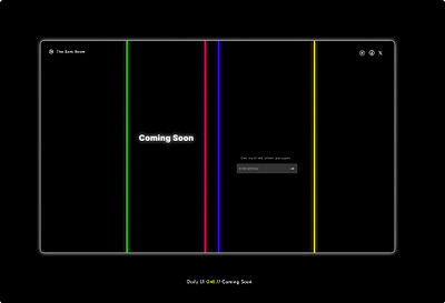 Daily UI Challenge #048 - Coming Soon coming soon daily ui 48 daily ui challenge launch pre order promotional sign up webpage
