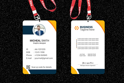 Professional Corporate ID card design Mockup ad design brand identity branding design graphic design id card id card desgin