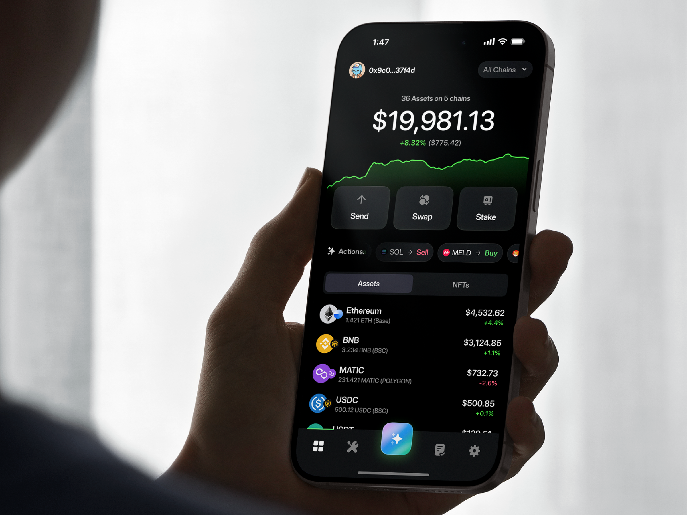 Example of Crypto Wallet Design, Web3 Wallet Design