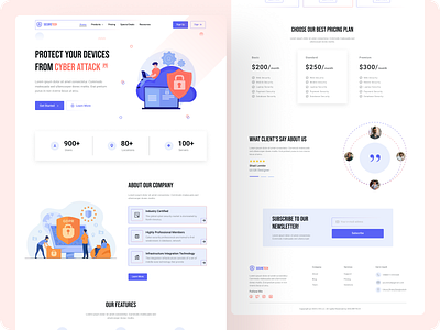 SECURETECH || Cyber Security Landing Page Exploration cyber attack cyber security landing page cyber security website cyber threat cyber vpn protection data protection landing page data protection website hacker internet security malware protection network security landing page network security website risk mitigation security awareness system security ui uiux design ux design vulnerability management web design