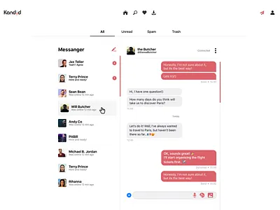 Messenger - WEB ui
