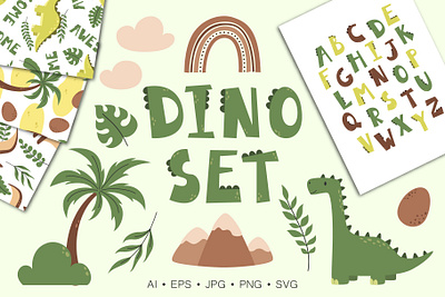 Dino Set palm