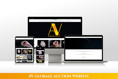 Auction Platform for Gems in UAE: Website & Mobile App 3d animation branding graphic design logo motion graphics ui