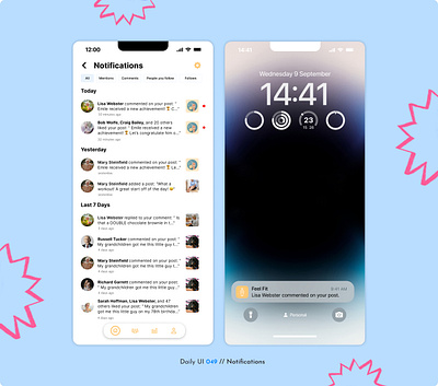 Daily UI Challenge #049 - Notifications alerts daily ui 49 daily ui challenge in app notification notification notification feed