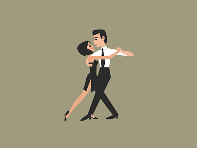 Mi Buenos Aires Querido argentina art buenos aires character design couple dance dancing design digital art illustration love tango vector